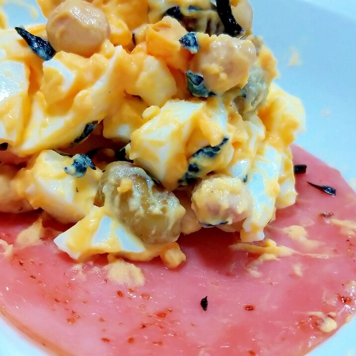 ひじきと大豆のたまごサラダ